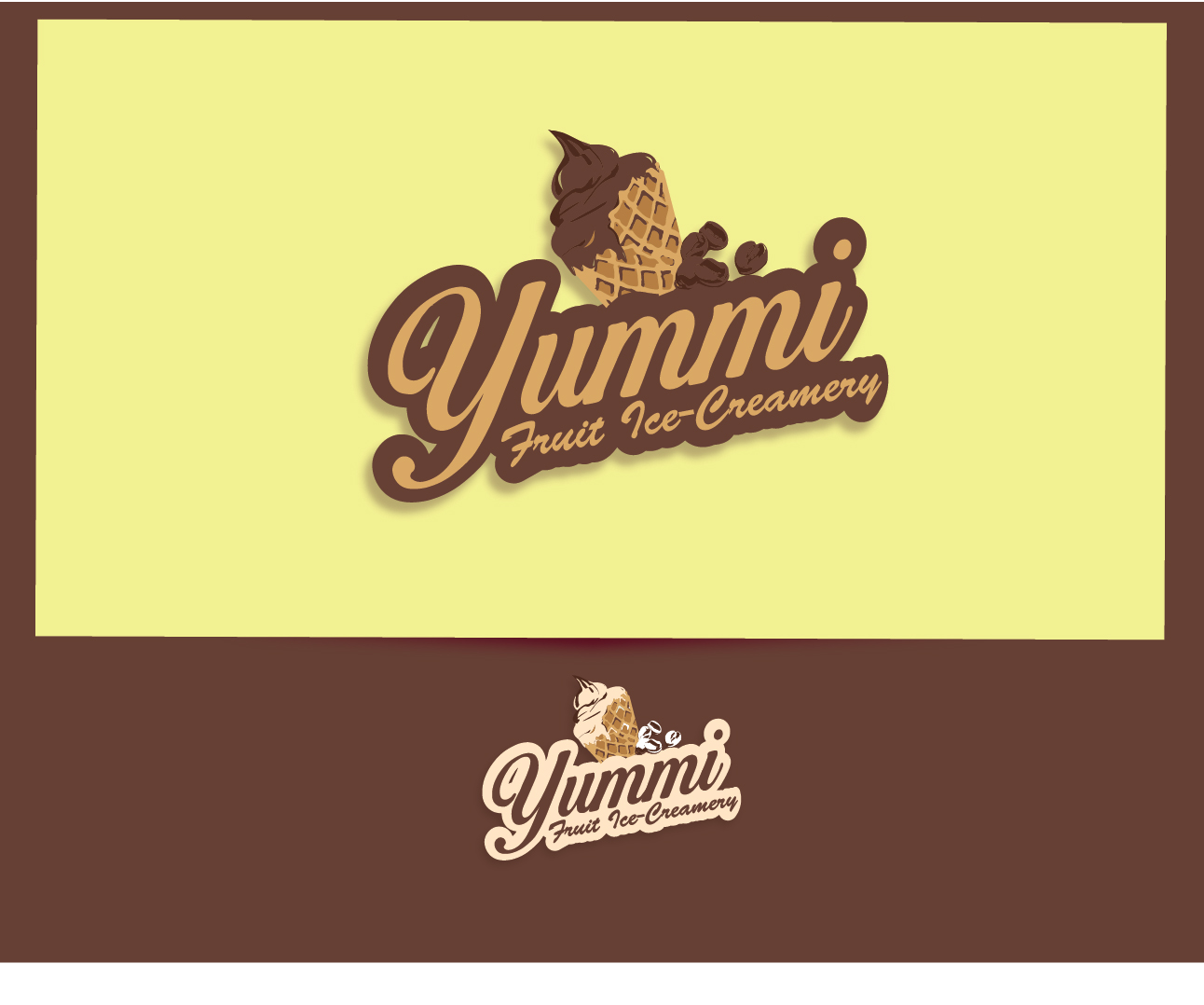 Logo Design by alizainbarkat for Yummi Fruit Ice-Creamery | Design #3470309