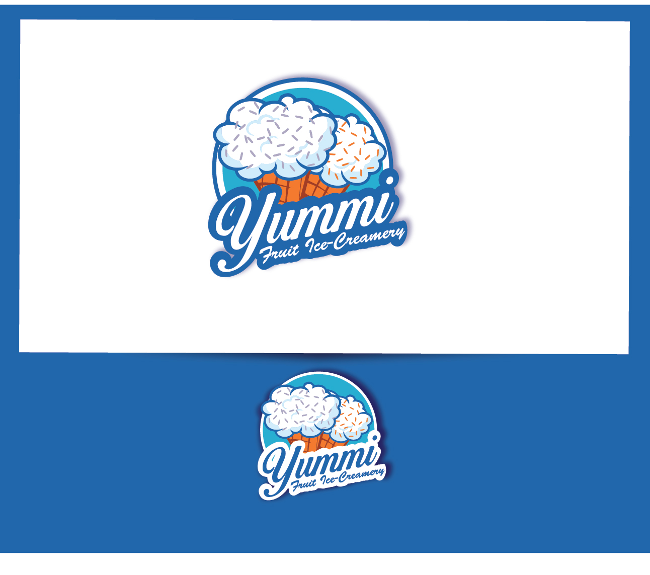 Logo Design by alizainbarkat for Yummi Fruit Ice-Creamery | Design #3470456