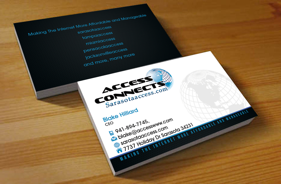 Diseño de Tarjeta de Presentación por Hardcore Design para Access Connects | Diseño #3350081