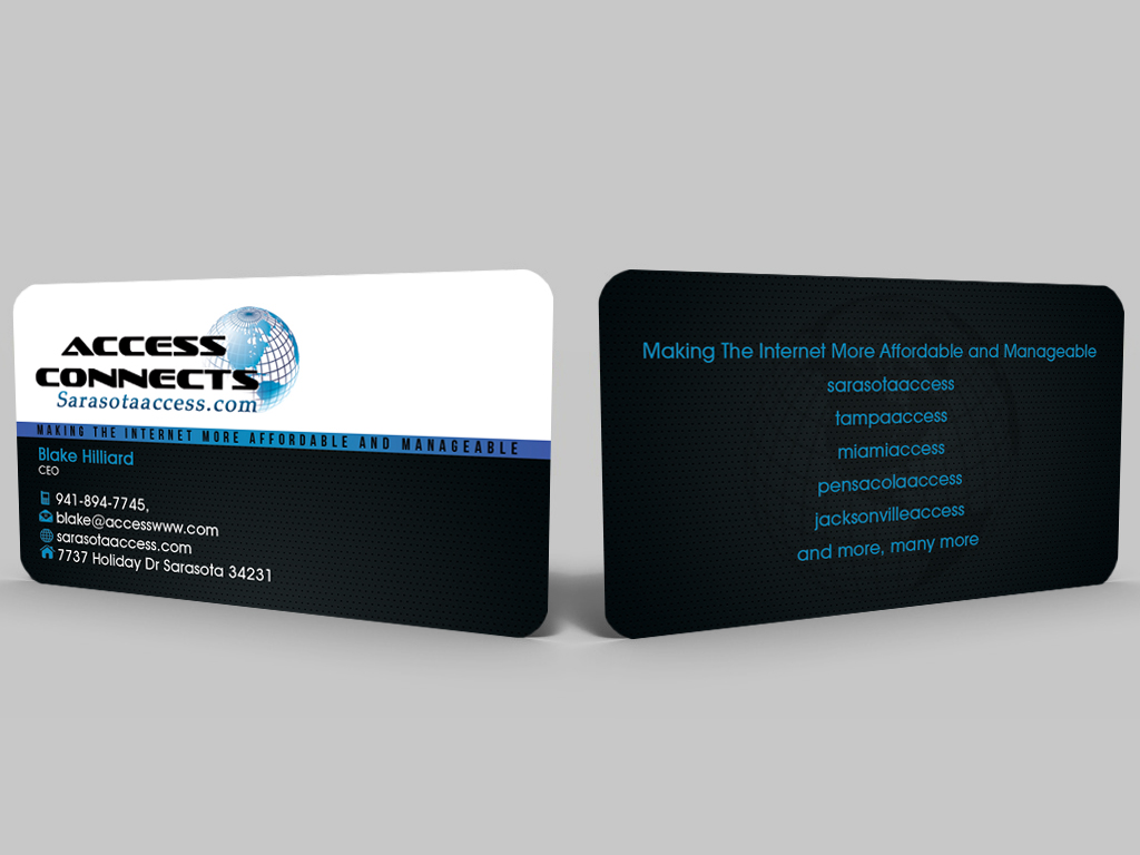 Business Card Design by Hardcore Design for Access Connects | Design #3350083