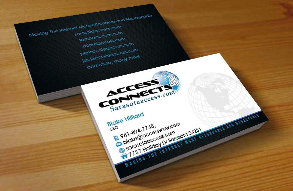 Business Card Design by Hardcore Design for Access Connects | Design #3355220