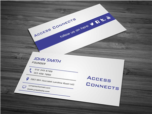 Business Card Design by AwsomeD for Access Connects | Design: #3326174