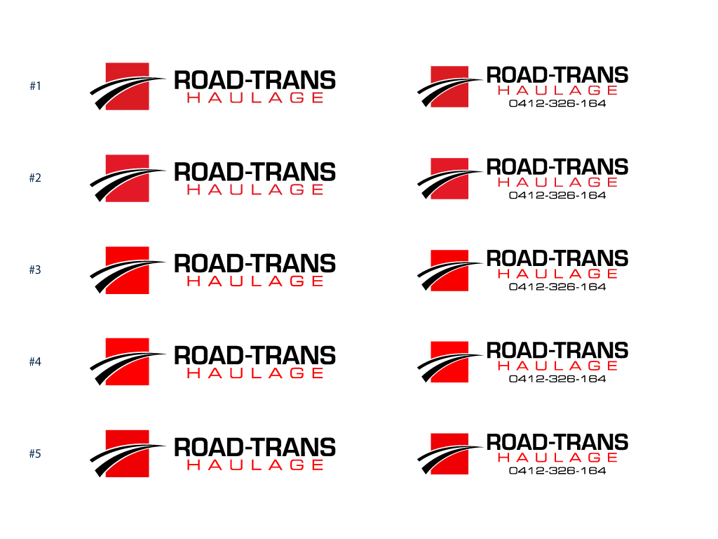 Logo Design by damakyjr for Road-Trans Haulage | Design: #840310