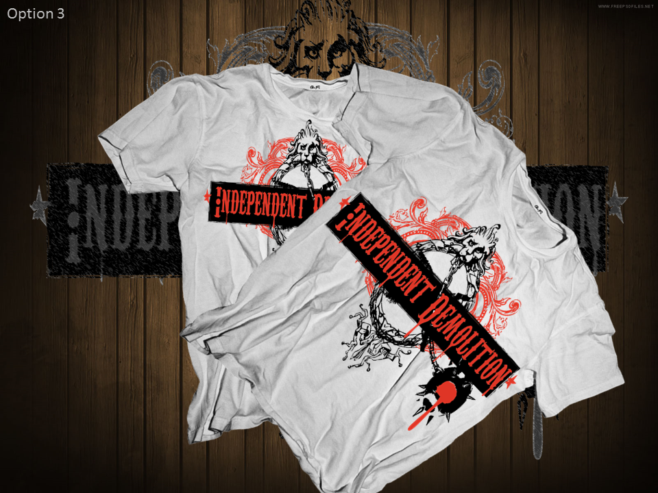 T-shirt Design by Honey Pandya for Independent demolition  | Design #3385300