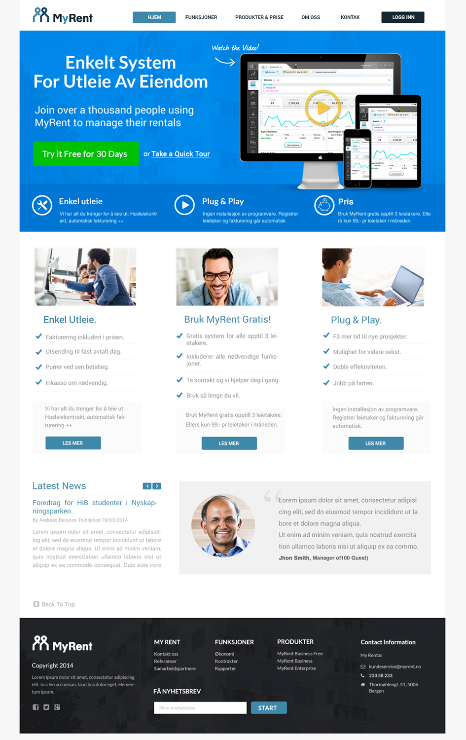 Web Design by Pabloravel for MyRent | Design #3375779