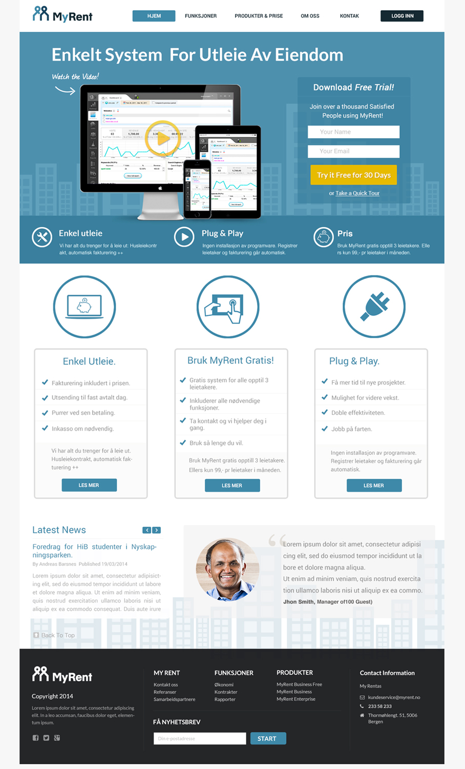 Web Design by Pabloravel for MyRent | Design #3381820