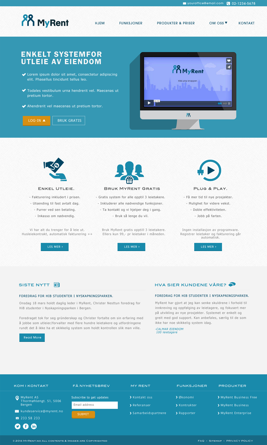 Web Design by JM for MyRent | Design #3409878