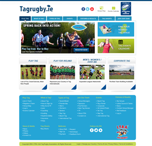 Tag Rugby (Sport) Website | Diseño Web por Sbss