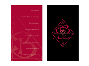 BB Nailarts - Business Card Design | Visitenkarten-Design von bluejet