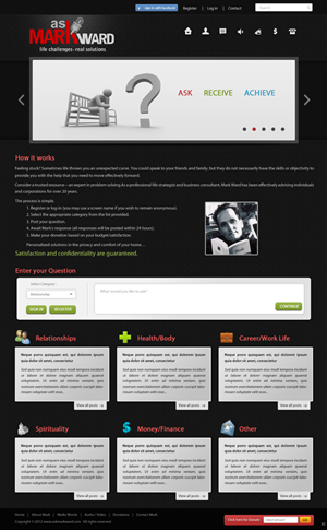 Ask Mark Ward (Word Press or Tumblr template)