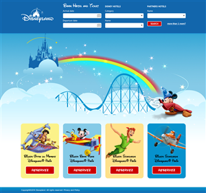 Web Design by Lauren for Billets Parcs | Design #3359891