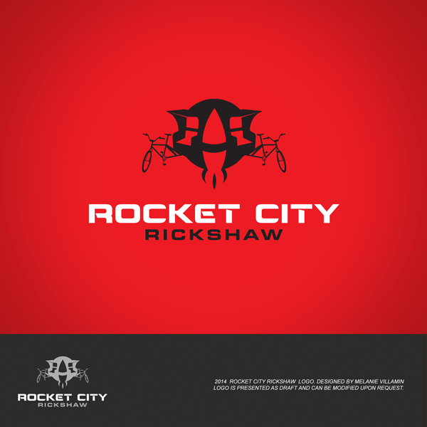 Logo Design by mvillamin for Rocket City Rickshaw | Design #3344225
