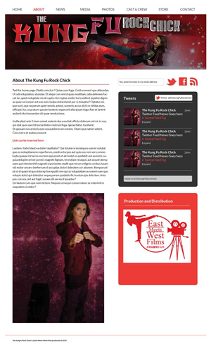 Web Design by vrdesignaid for East Meets West Films | Design: #3569930