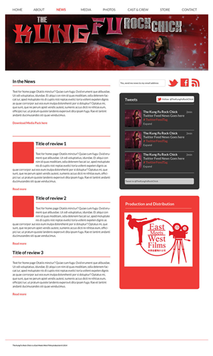 Web Design by vrdesignaid for East Meets West Films | Design: #3569932