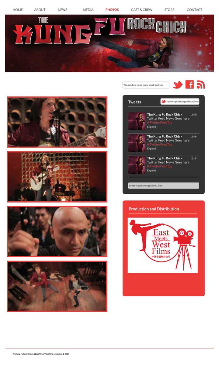 Web Design par vrdesignaid pour East Meets West Films | Design #3569952