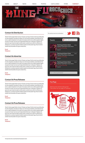 Web Design by vrdesignaid for East Meets West Films | Design #3569984