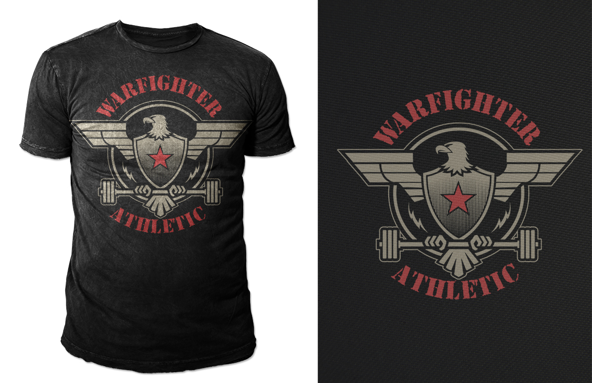 Design de T-shirt par Rockalight pour warfighter athletics | Design #3338234