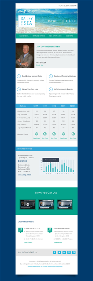 Newsletter Design by OM