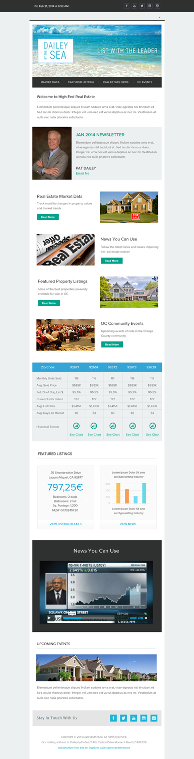 Newsletter Design by OM for Cogent Technologies | Design #3373714