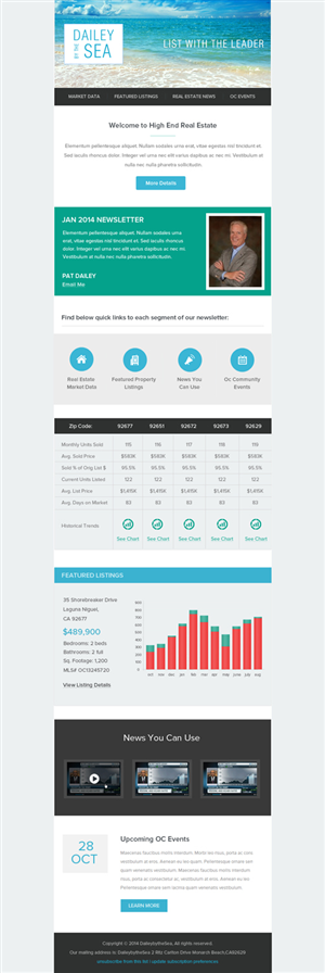 Newsletter-Design von OM für Cogent Technologies | Design: #3373724