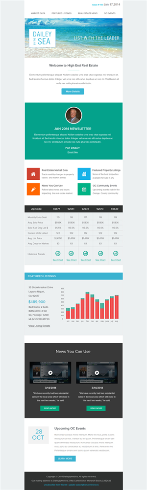 Newsletter-Design von OM für Cogent Technologies | Design: #3373729