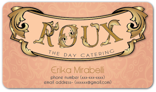 Design de Carte de Visite par Milager pour Roux the Day Catering | Design #3367238