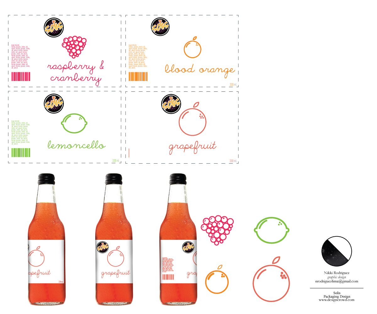 Design Étiquette par nrodriguezlima pour Solis Beverages Holding Pty Ltd | Design #3376366