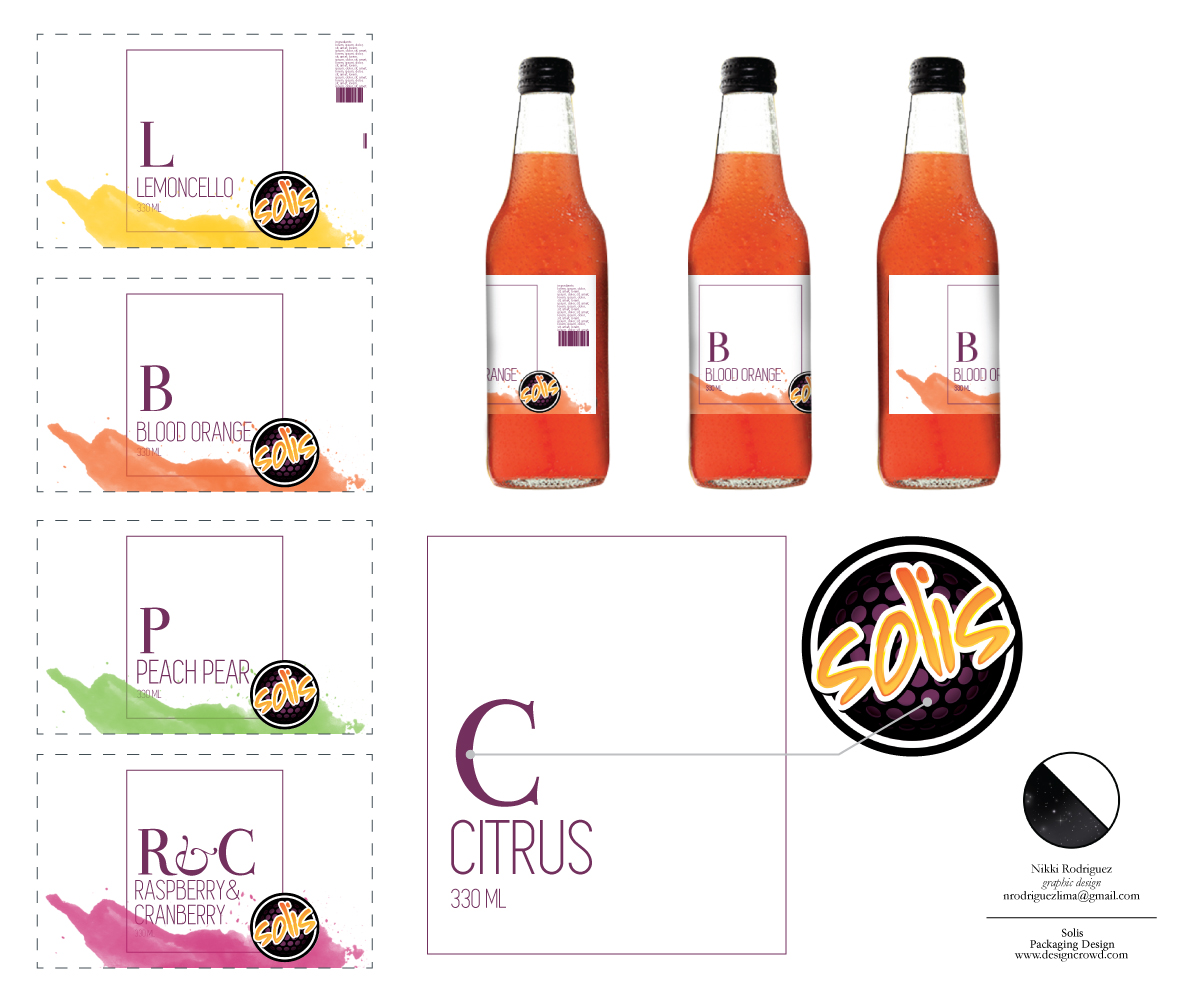 Design Étiquette par nrodriguezlima pour Solis Beverages Holding Pty Ltd | Design #3376566