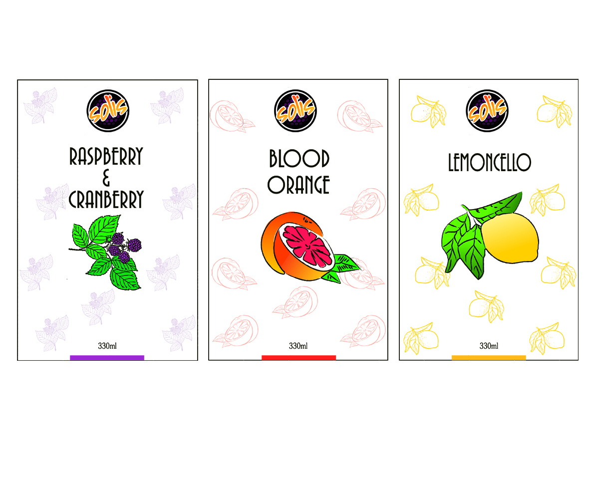 Label Design by mmalon for Solis Beverages Holding Pty Ltd | Design #3346956