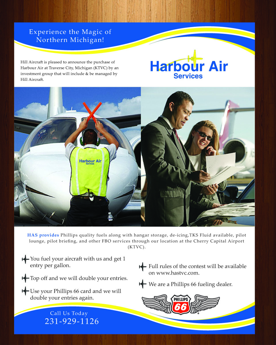 Flyer Design by harmi_199 for Hill Aircraft | Design #3338003