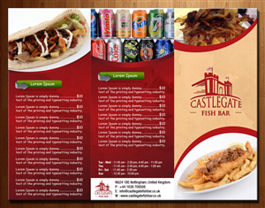 Menu Design by theblueart for this project | Design: #3360863