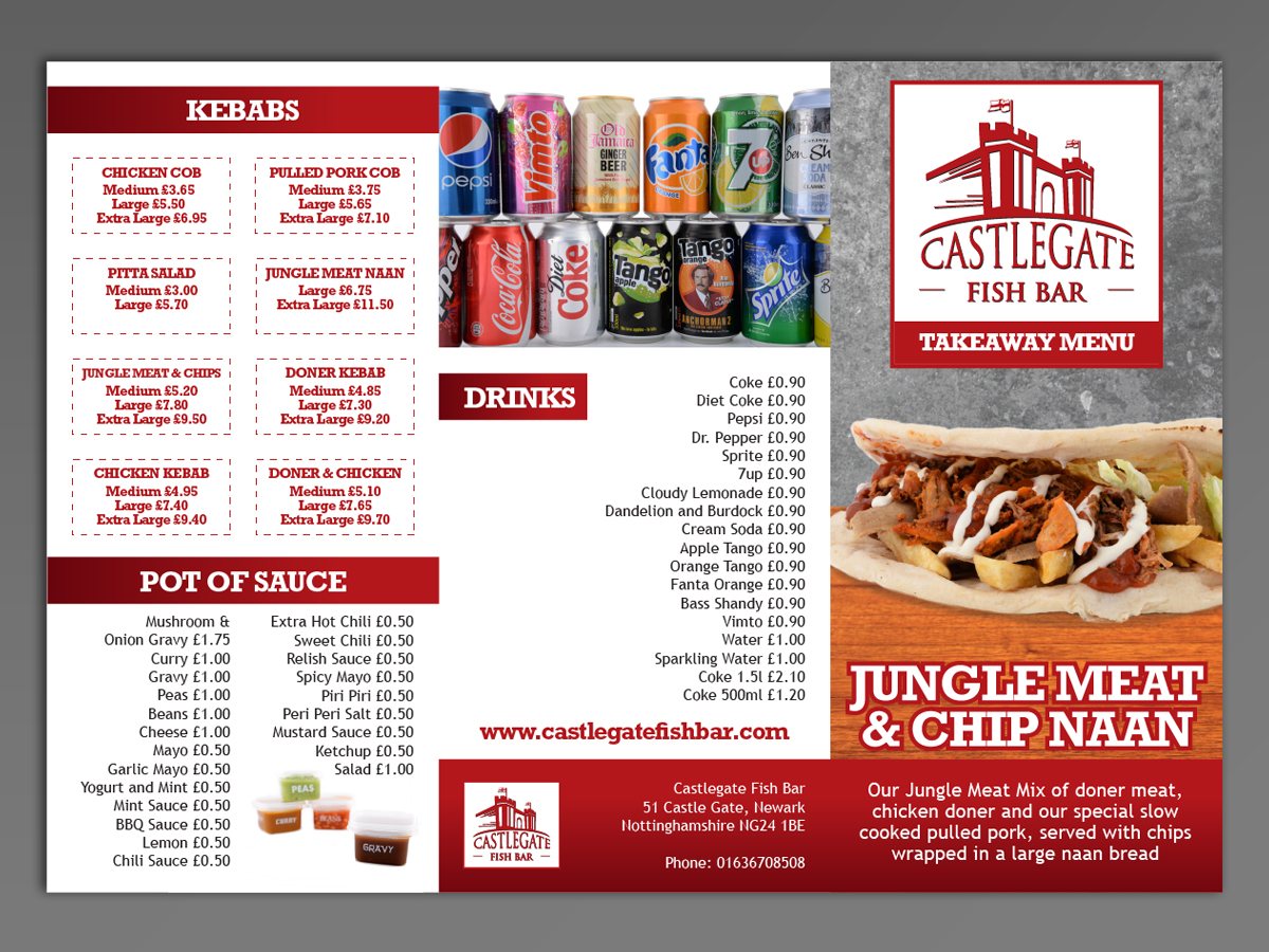 Menu Design by Toblindfoldher Graphic Design for this project | Design #3361284