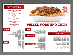 Menu Design by Toblindfoldher Graphic Design for this project | Design: #3361294