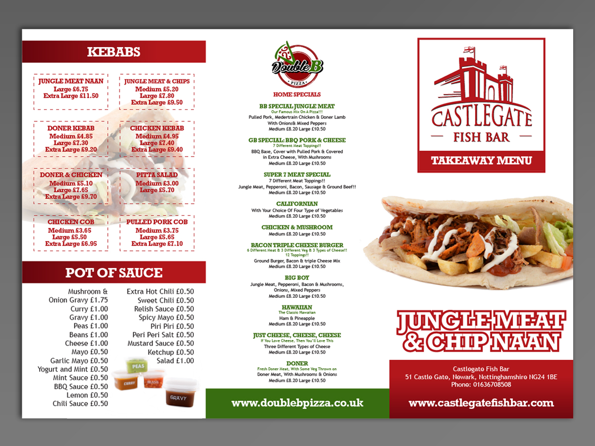 Menu Design by Toblindfoldher Graphic Design for this project | Design #3368232