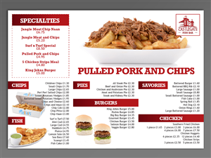 Menu Design by Toblindfoldher Graphic Design for this project | Design: #3368238