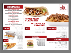 Menu Design by Toblindfoldher Graphic Design for this project | Design: #3375461