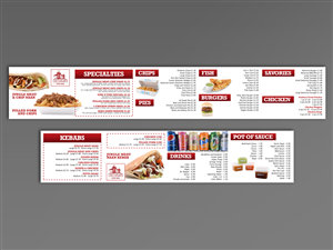 Menu Design by Toblindfoldher Graphic Design for this project | Design: #3388100