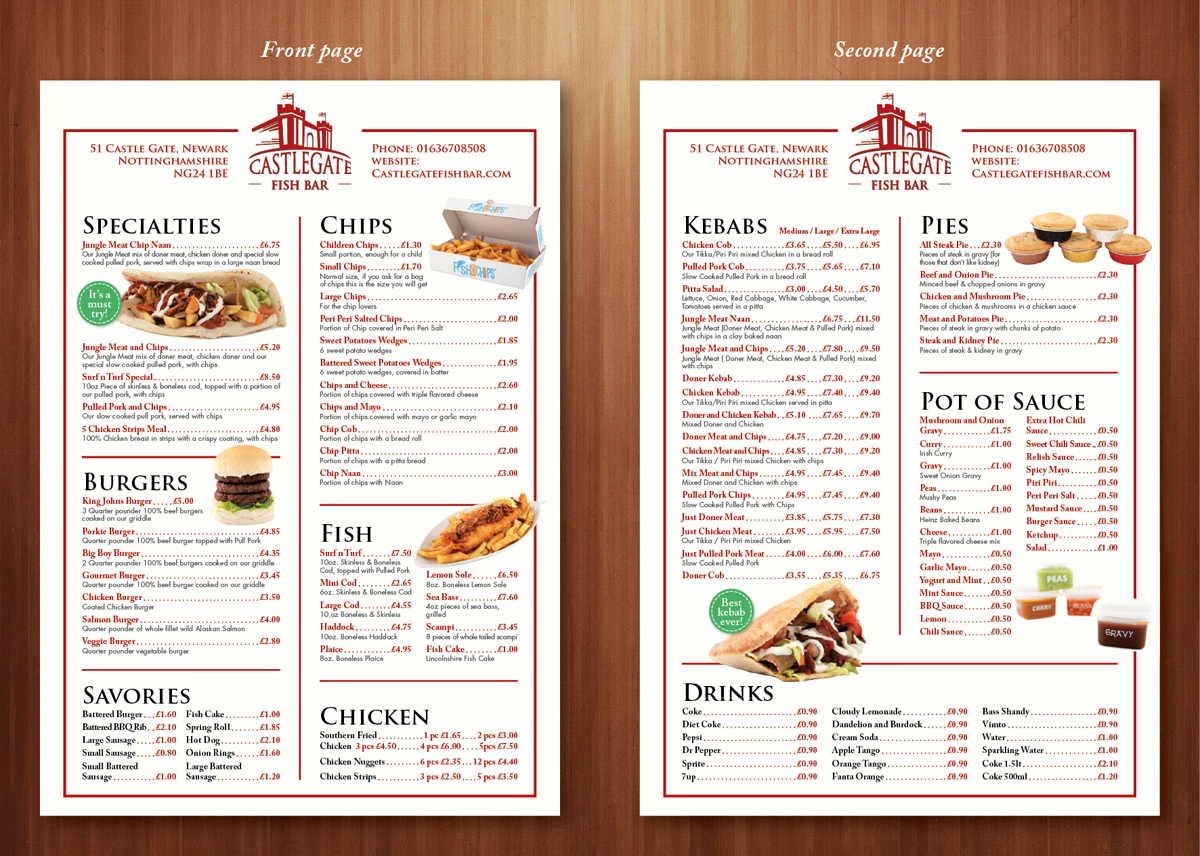 Menu Design by Ekanite for this project | Design #3372889