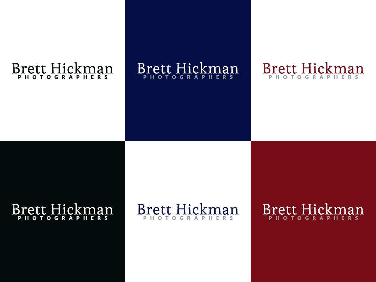 Diseño de Logo por nreimer para Brett Hickman Photographers | Diseño #3346824