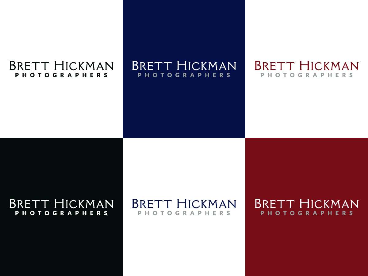 Diseño de Logo por nreimer para Brett Hickman Photographers | Diseño #3346828
