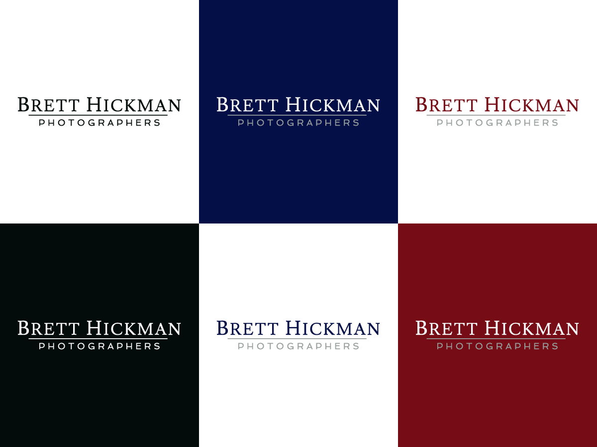 Diseño de Logo por nreimer para Brett Hickman Photographers | Diseño #3346830