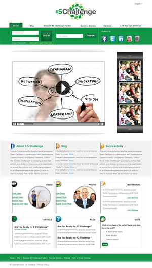Wordpress Design by Eminents Infosoft for Exela Ventures LLC | Design: #836436
