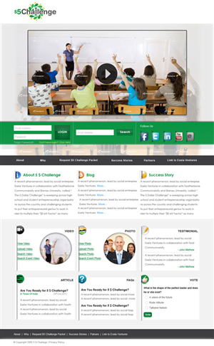 Wordpress Design by Eminents Infosoft for Exela Ventures LLC | Design: #836437