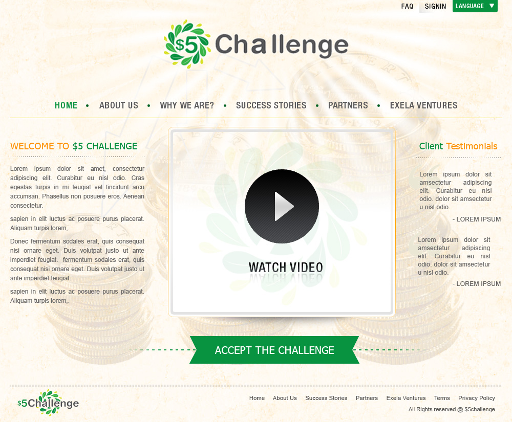WordPress-Design von Eminents Infosoft für Exela Ventures LLC | Design #845440