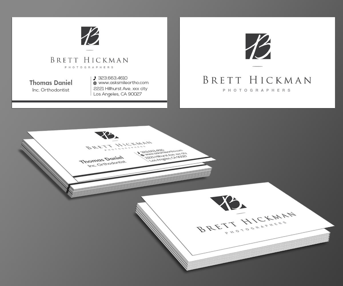 Business Card Design by kousik for Brett Hickman Photographers | Design #3482727