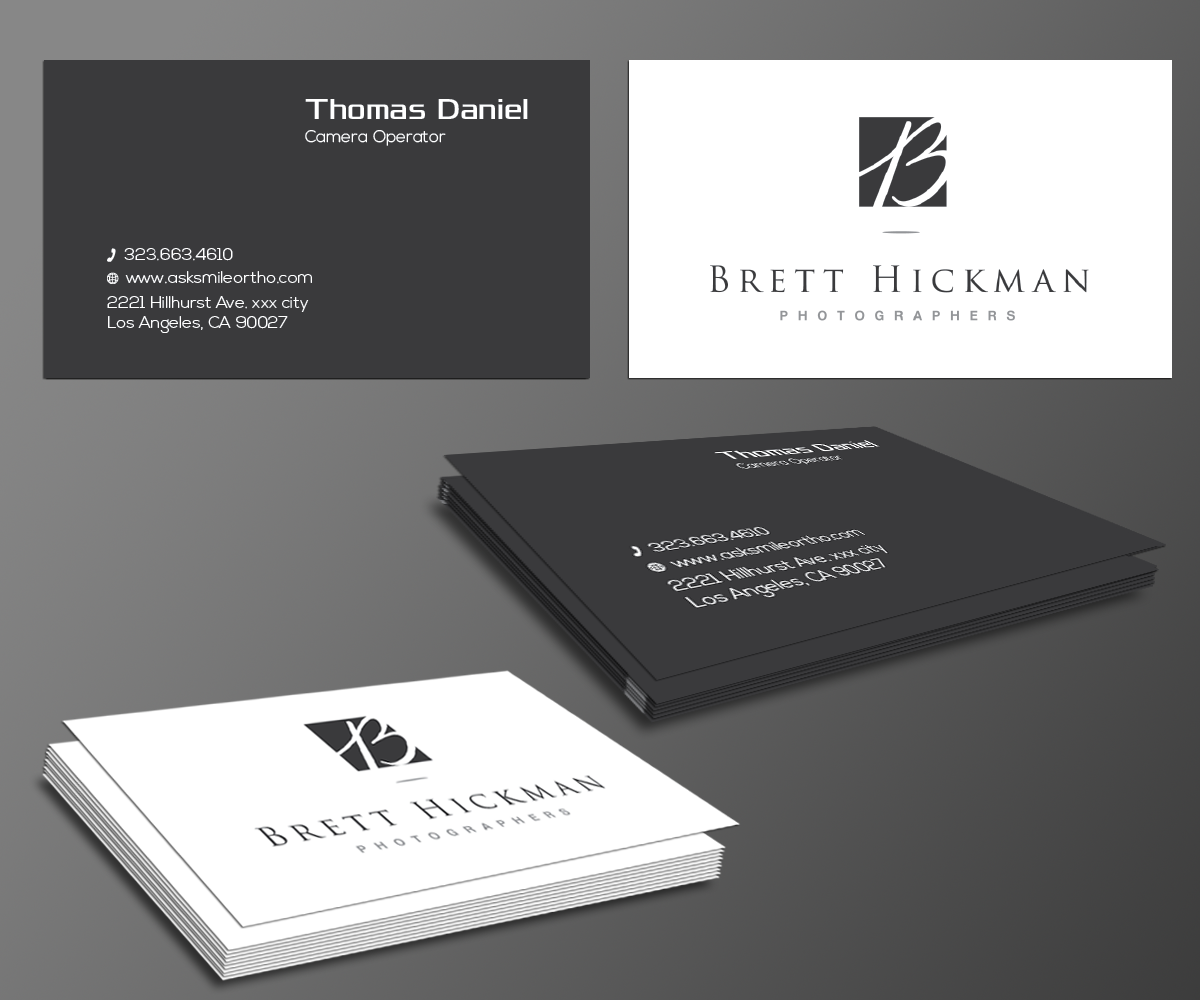 Business Card Design by kousik for Brett Hickman Photographers | Design #3486094