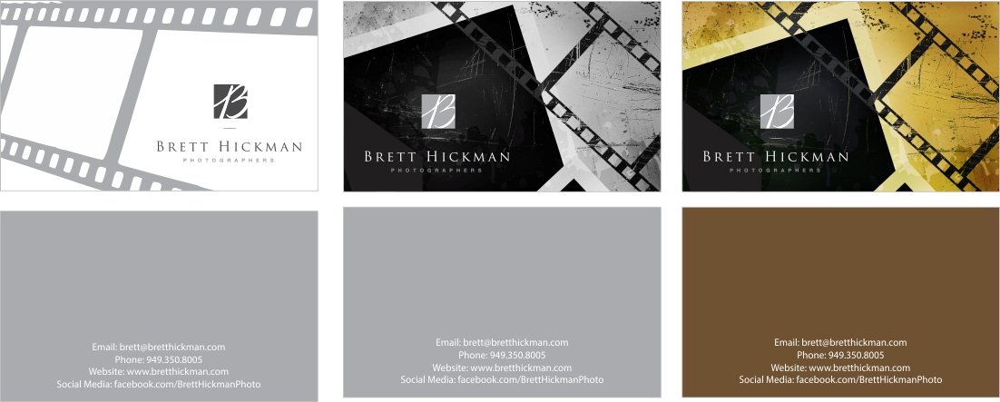 Business Card Design by pawan42626 for Brett Hickman Photographers | Design #3481796