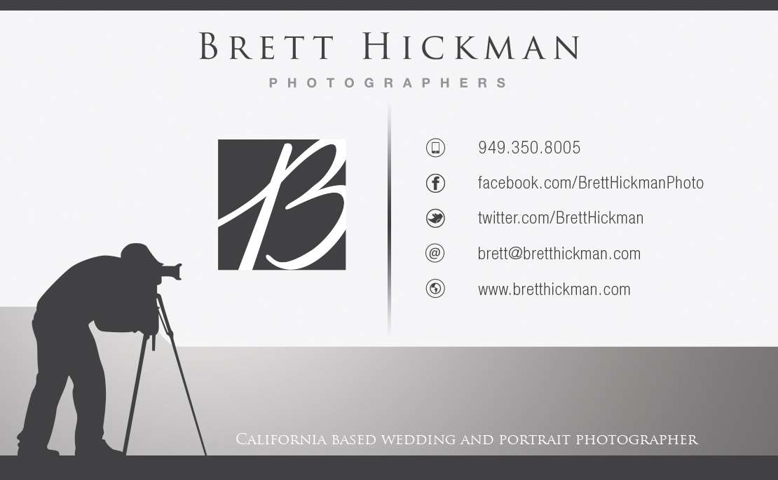 Design de Carte de Visite par VEGA-Designs pour Brett Hickman Photographers | Design #3494037
