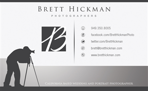 Business Card Design by VEGA-Designs for Brett Hickman Photographers | Design: #3494037