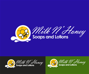 Logo Design by Navz for Milk n Honey Soaps and Lotions | Design: #3339203